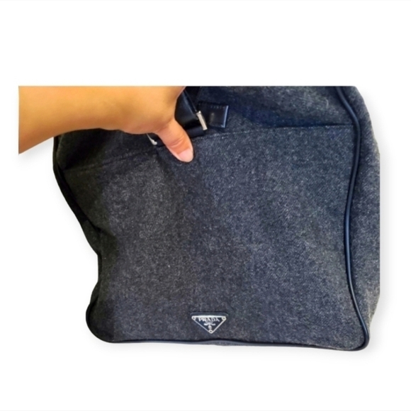 AUTHENTIC PRADA Woolen Large Travel Gym Bag 60 - Picture 4 of 5